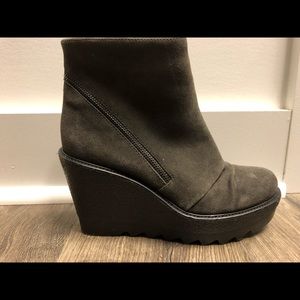 Vince Camuto Grey Suede Booties